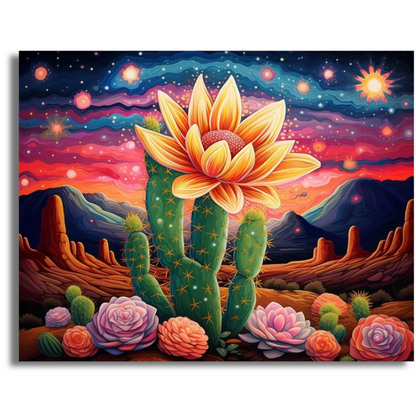 Cactus Cosmos - Paint By Numbers