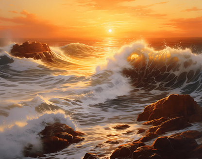 Golden Tides - Paint By Numbers