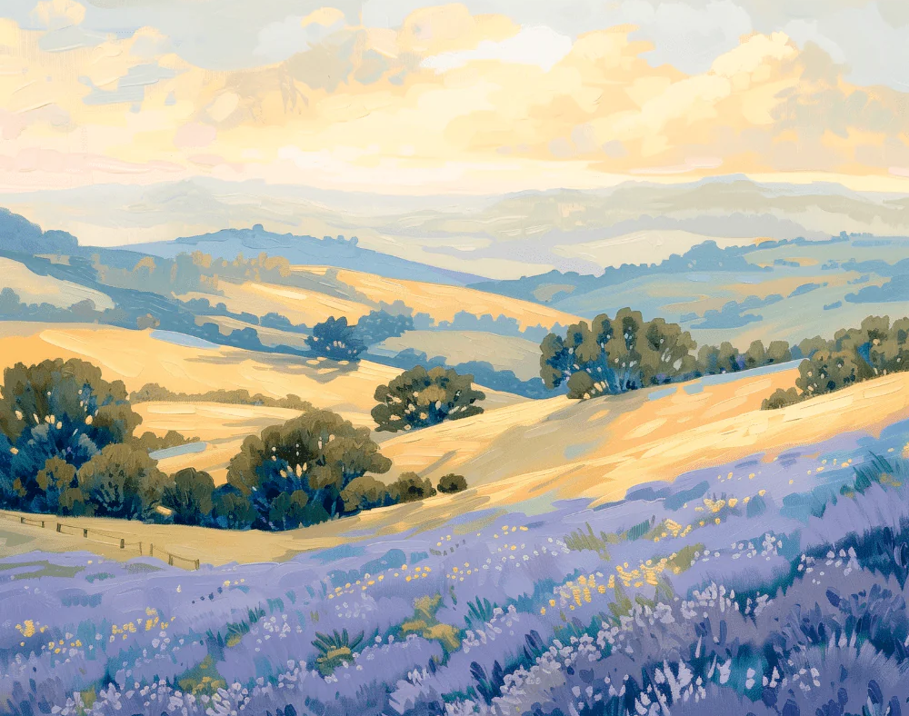 Lavender Hills - Paint By Numbers