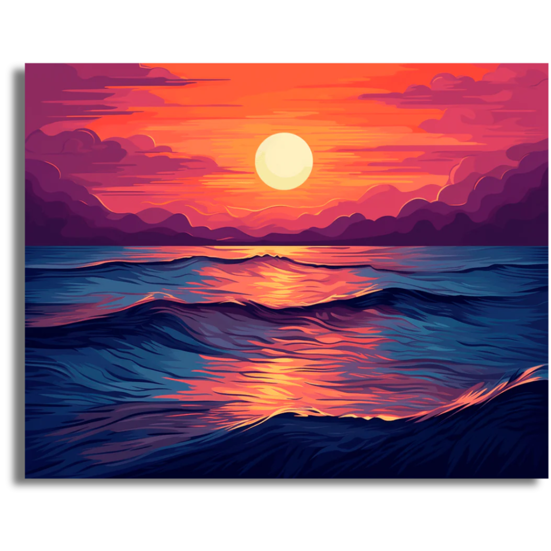 Whispering Sunset - Paint By Numbers