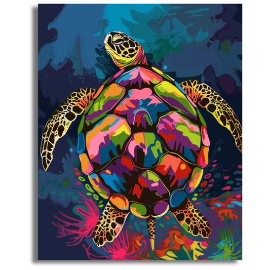 Kaleidoscope Turtle - Paint By Numbers