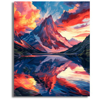 Twilight Alpenglow - Paint By Numbers