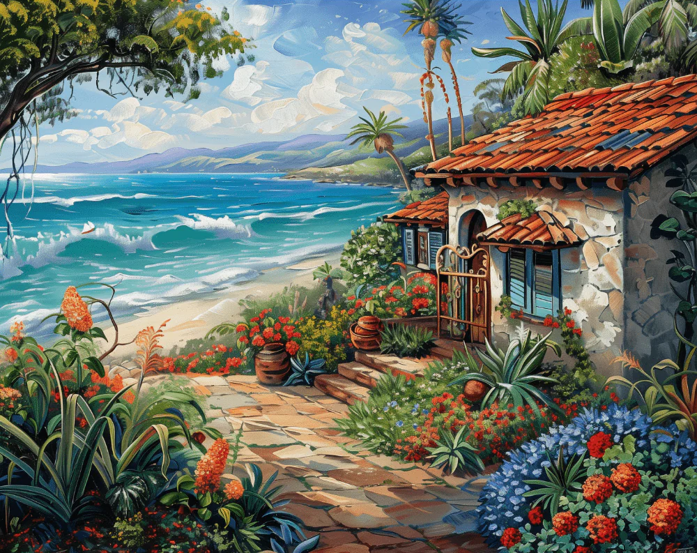 Ocean Breeze Villa - Paint By Numbers