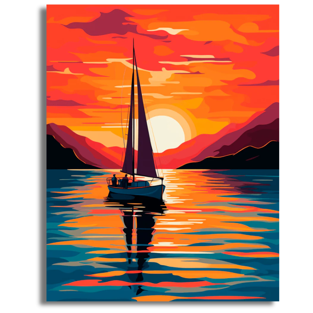 Sailing into the Night - Paint By Numbers