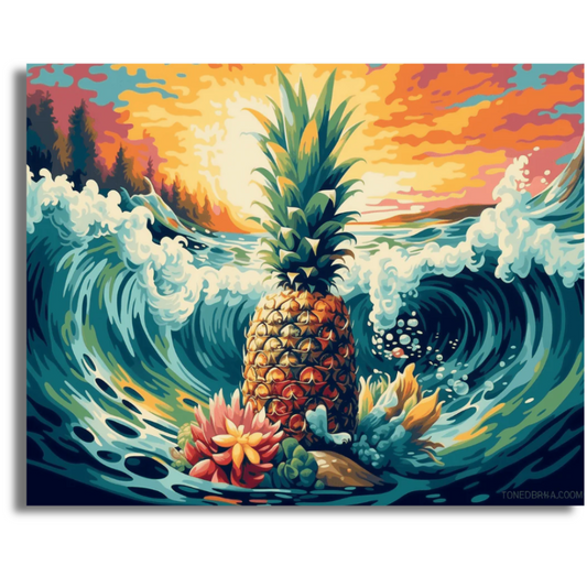 Pineapple Waves - Paint By Numbers