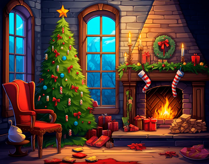 Christmas Eve Glow - Paint By Numbers
