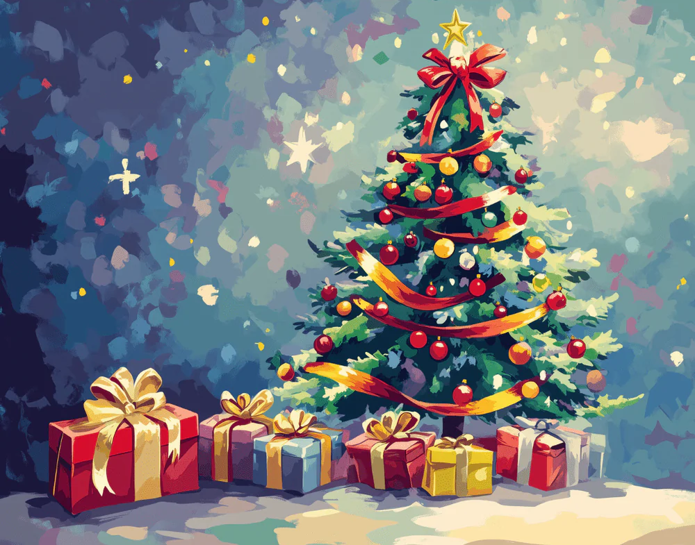 The Gift of Cheer - Paint By Numbers