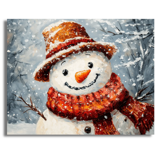 Jolly Snowman - Paint By Numbers