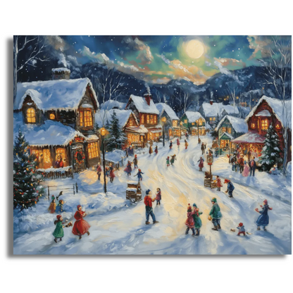 Charmed Christmas Hamlet - Paint By Numbers