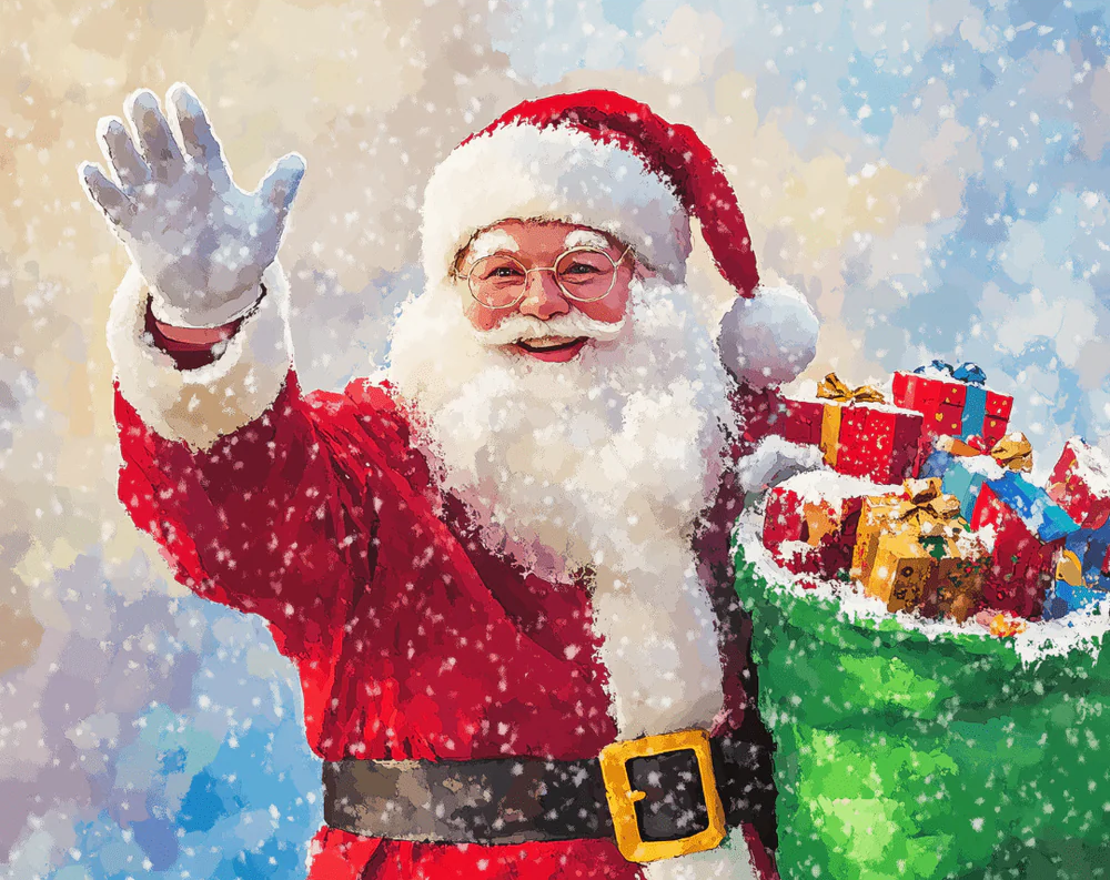 Jolly Saint Nick - Paint By Numbers