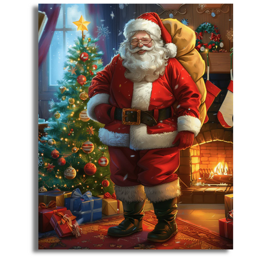 Santa by the Hearth - Paint By Numbers