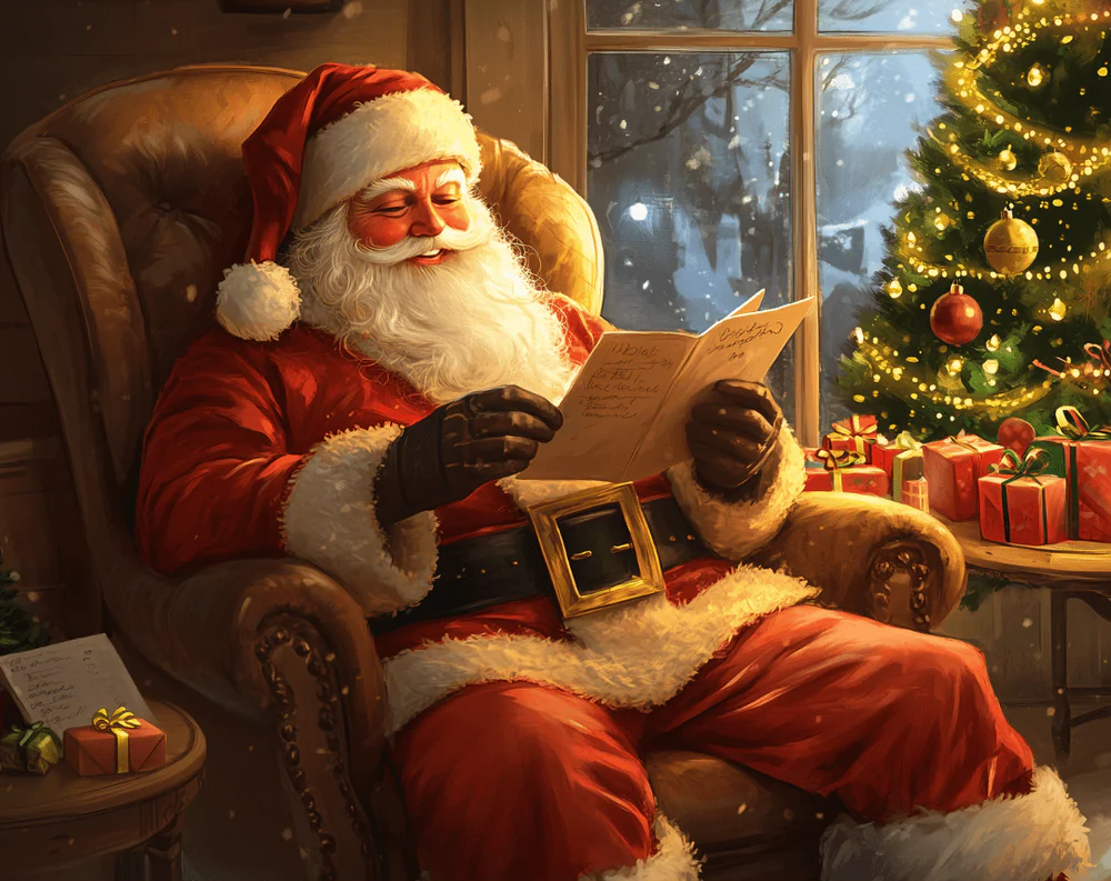 Santa's List - Paint By Numbers