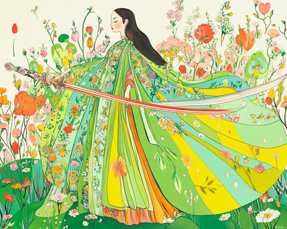 Sword of Bloom - Paint By Numbers