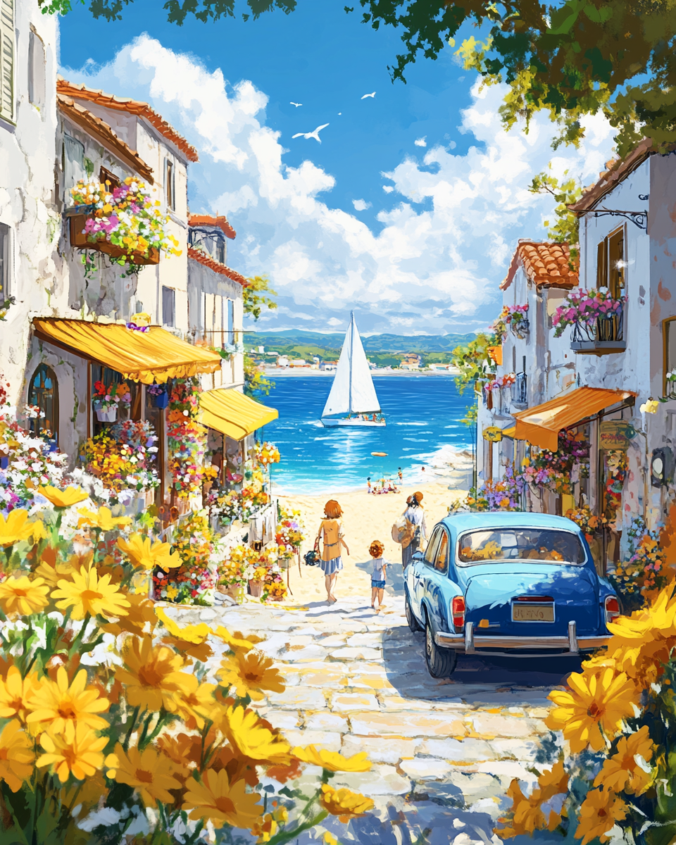 Sunlit Stroll - Paint By Numbers