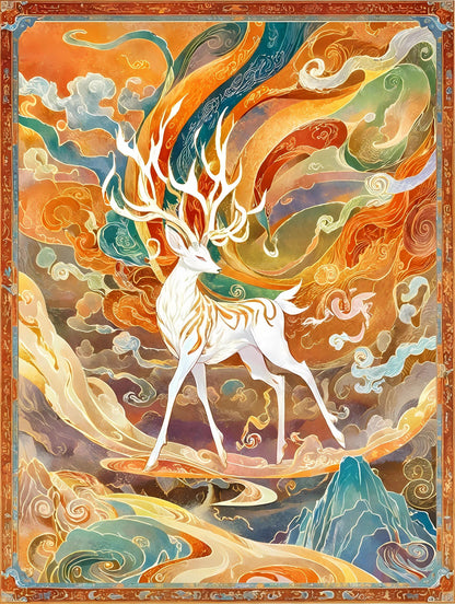 Celestial Stag - Paint By Numbers