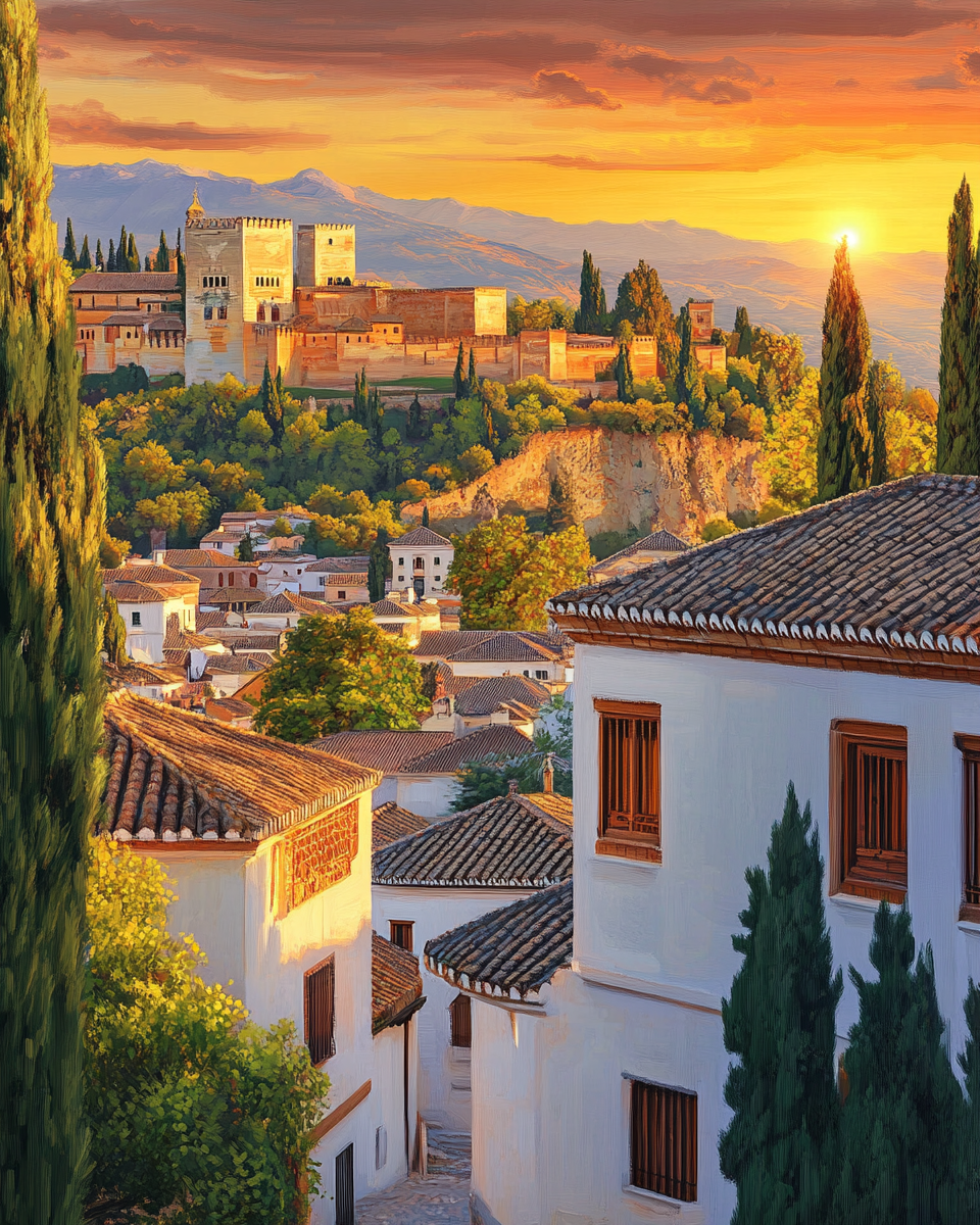 Sunset Over Andalusia - Paint By Numbers