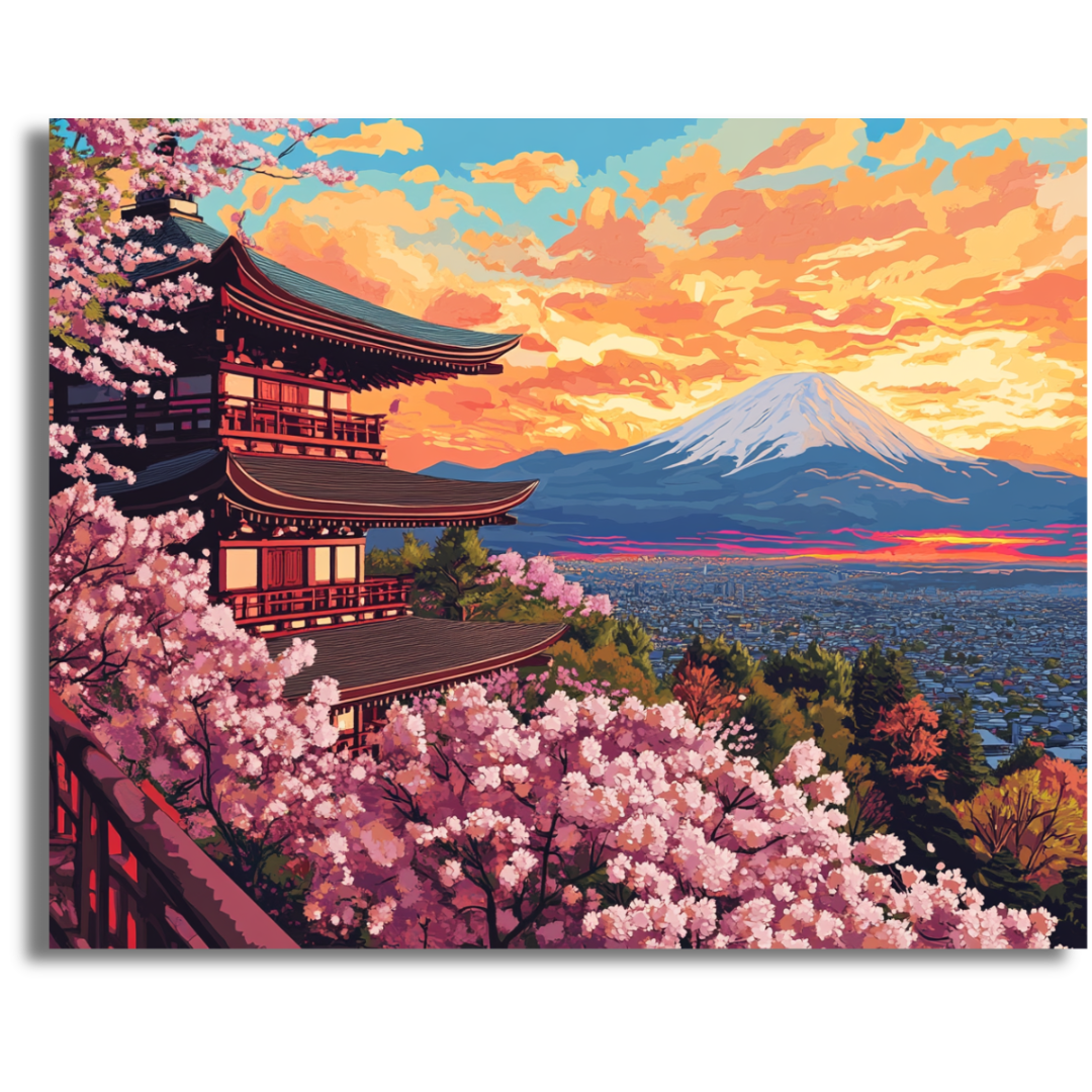 Mount Fuji¡¯s Embrace - Paint By Numbers