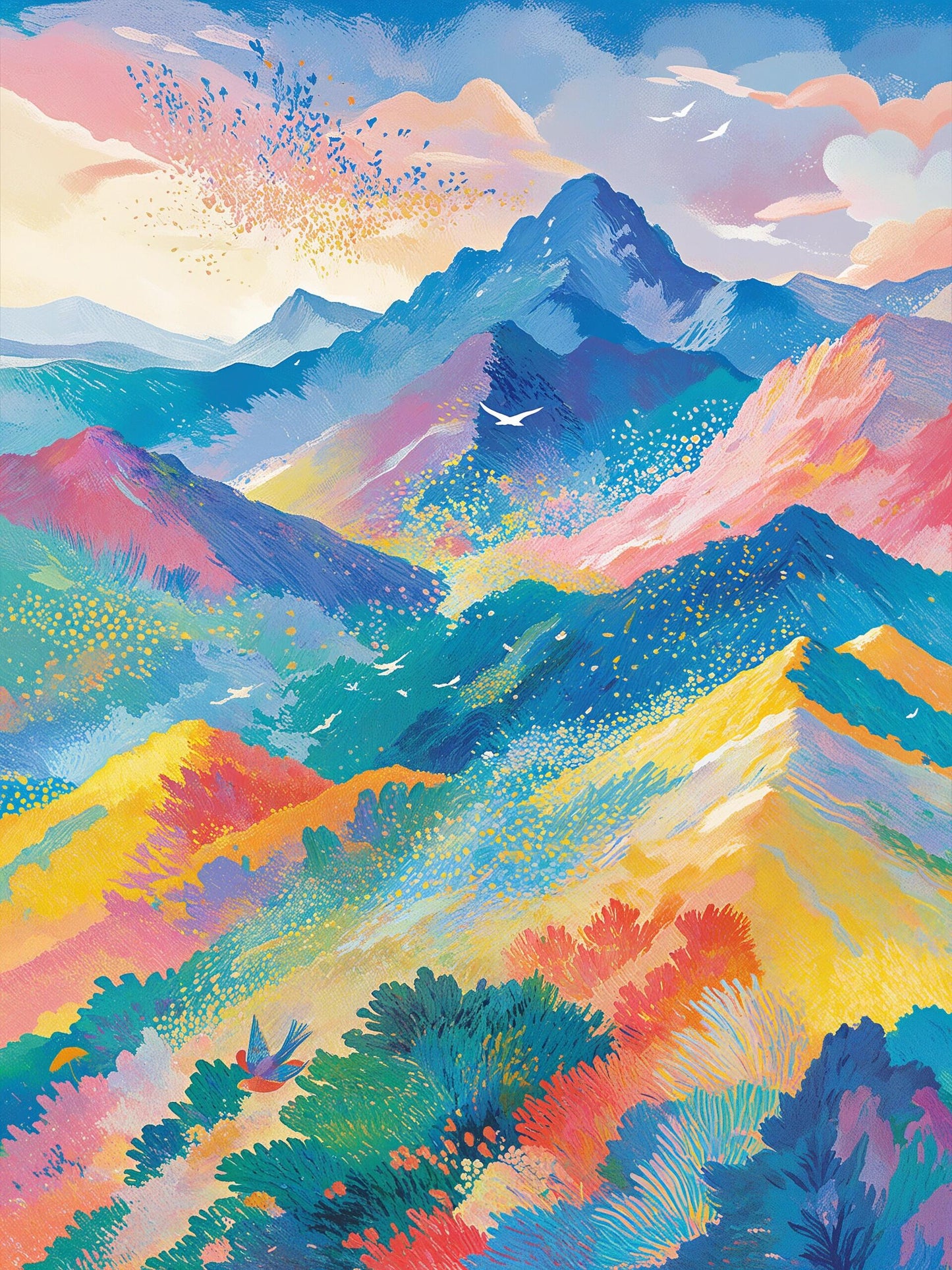 Rainbow Highlands - Paint By Numbers