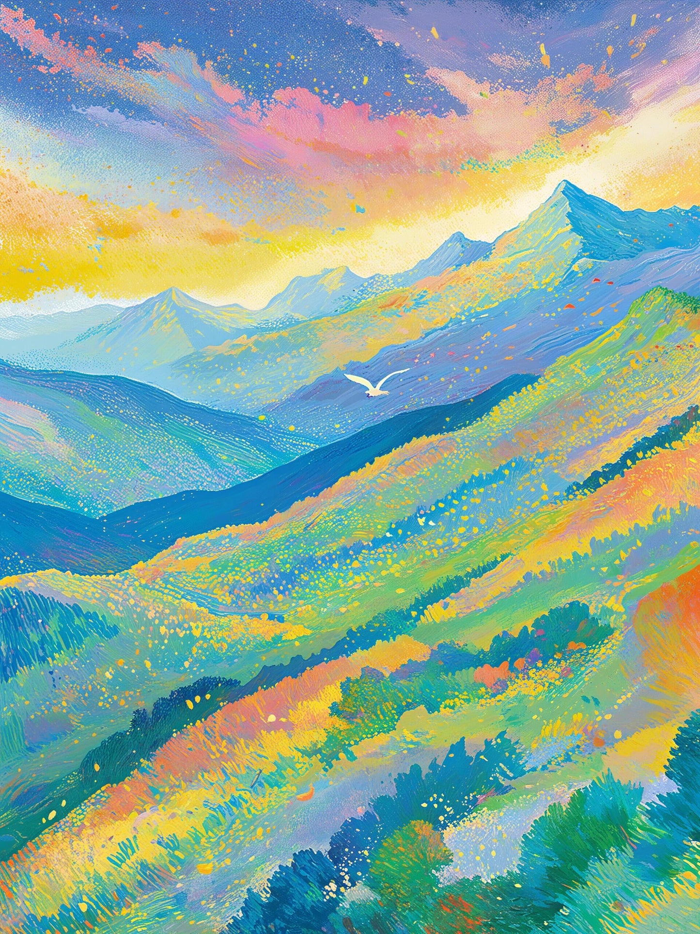 Pastel Peaks - Paint By Numbers