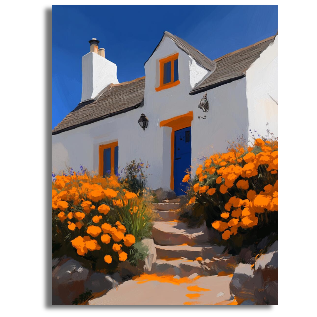 Orange Blossoms Home - Paint By Numbers