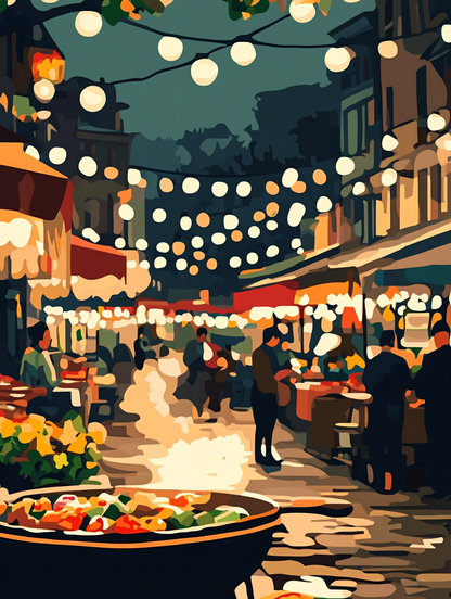 Twilight Market- Paint By Numbers