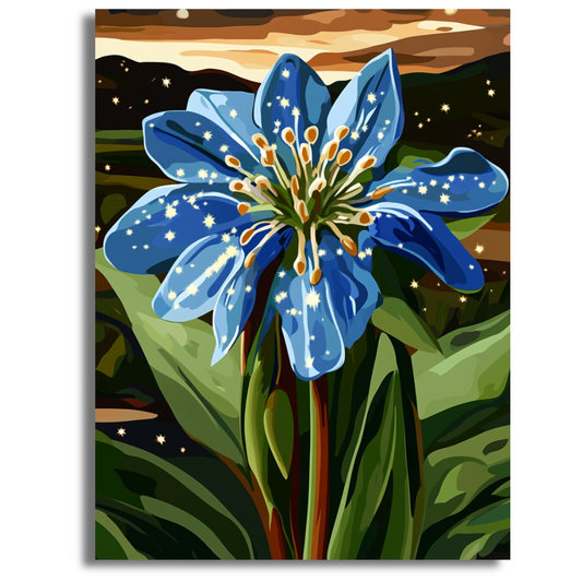 Twilight Blossom- Paint By Numbers