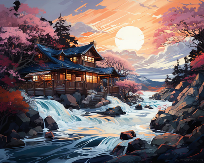 Serenity by the River- Paint By Numbers