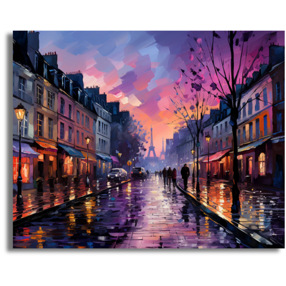 Paris in Twilight- Paint By Numbers