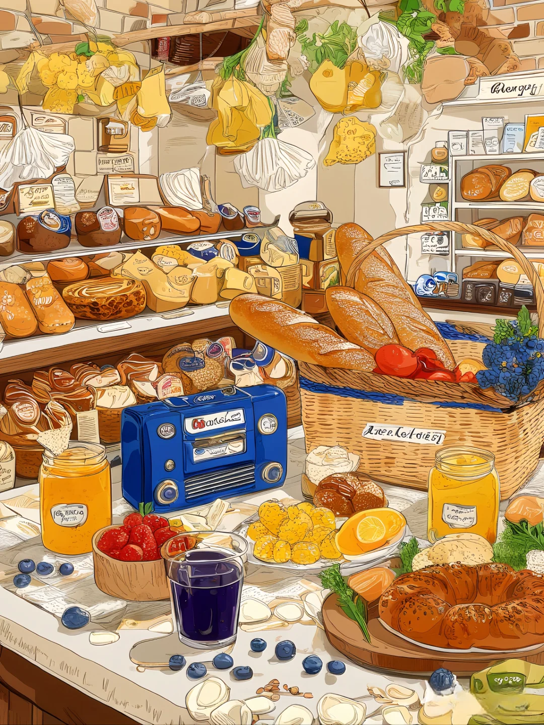 The Bakery's Bounty- Paint By Numbers