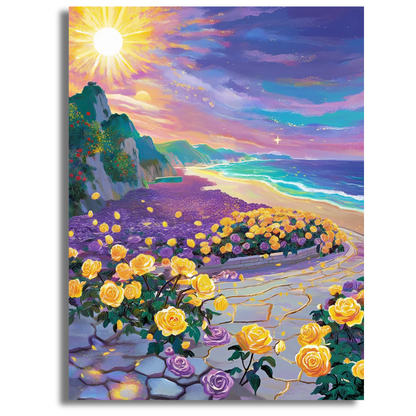 Rose by the Sea- Paint By Numbers