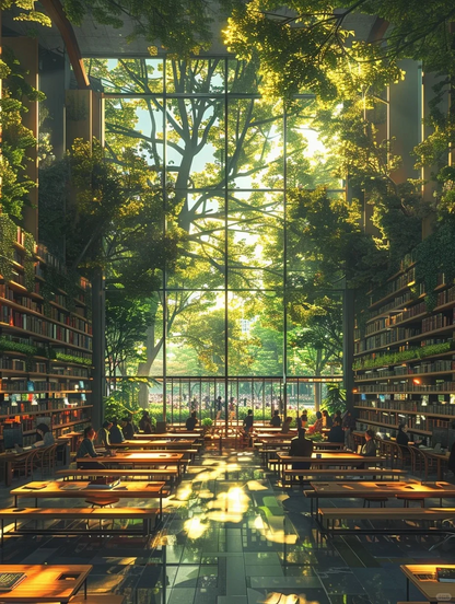 Verdant Reading Room- Paint By Numbers