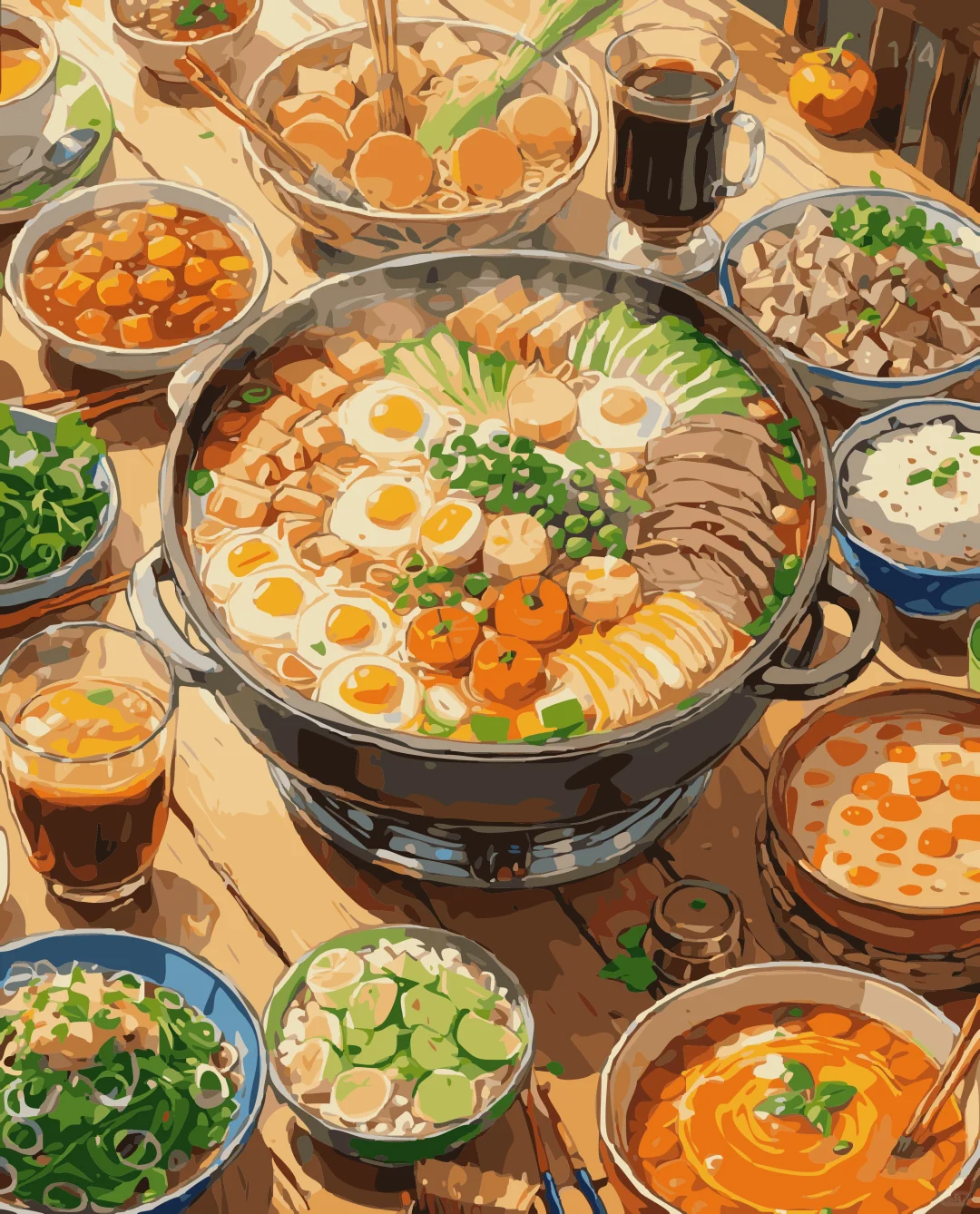 Feast of Flavors- Paint By Numbers