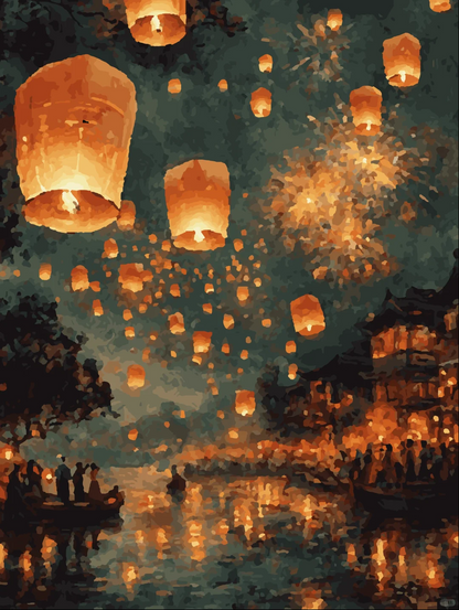 The Lantern's Journey- Paint By Numbers