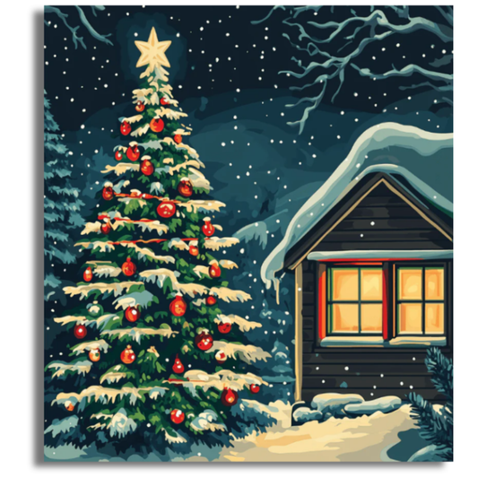 Light in the Forest- Paint By Numbers