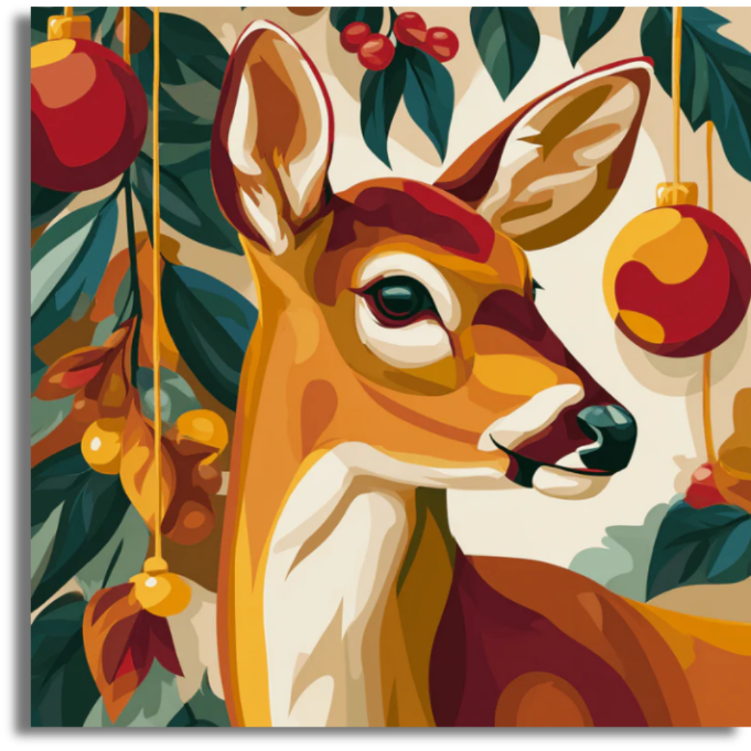 The Reindeer's Gaze- Paint By Numbers