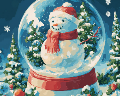Miniature Winter- Paint By Numbers