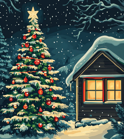 Light in the Forest- Paint By Numbers