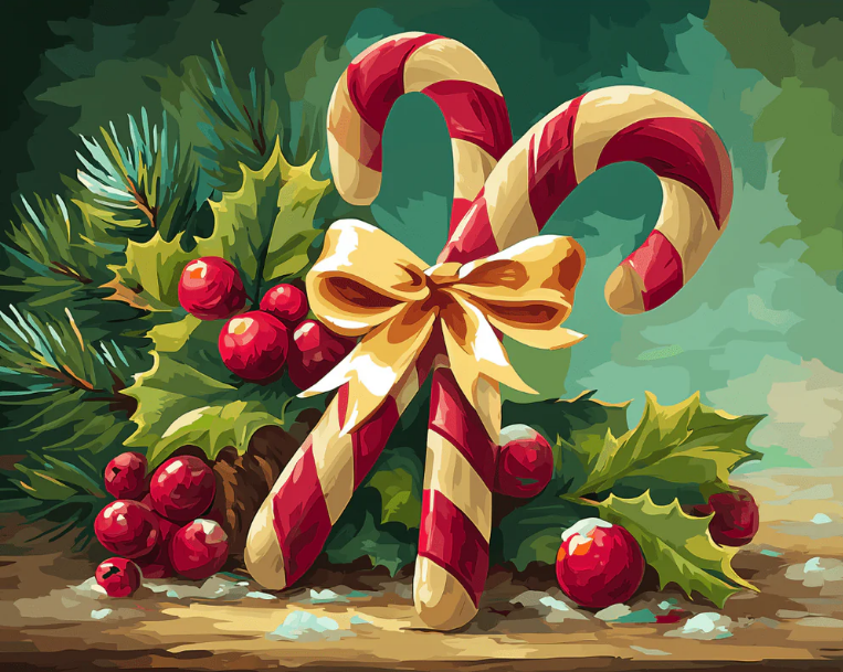 The Golden Bow- Paint By Numbers