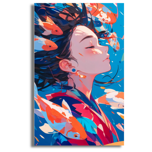The Dance of Koi- Paint By Numbers