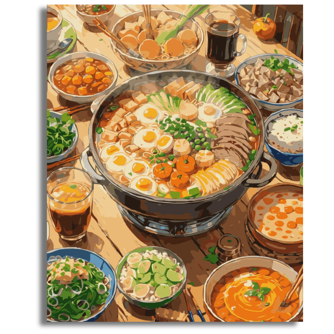 Feast of Flavors- Paint By Numbers