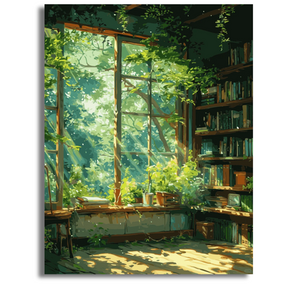 Leafy Escape- Paint By Numbers