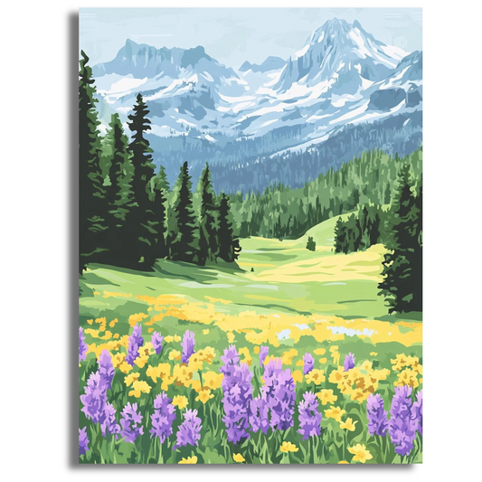 Mountain Blossom- Paint By Numbers
