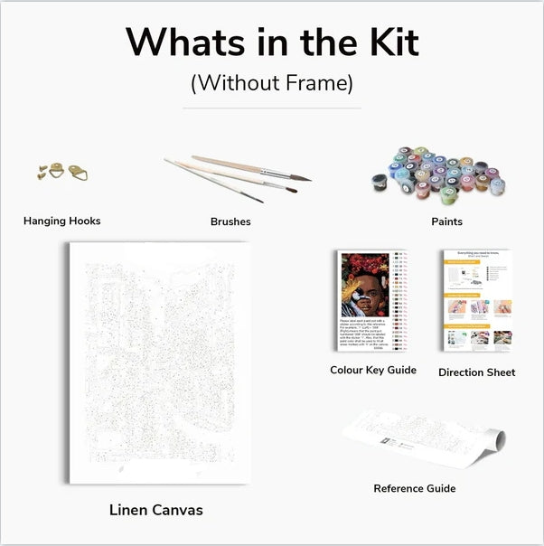 Gift in the Snow- Paint By Numbers